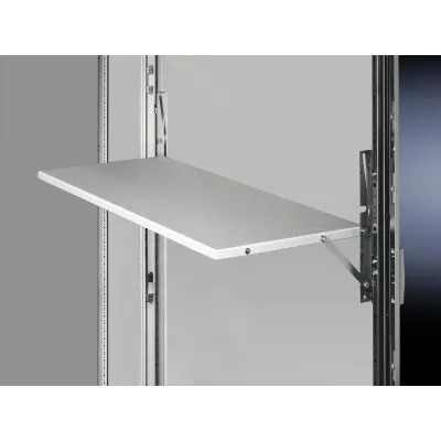 Rittal Ablagepult PS 4638.800 | Zubehör für TS SE CM PC | 613x400 mm | Türbreite 800 mm | Stahl grau | max. 30 kg