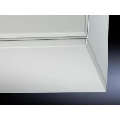 Rittal Abschlussplatte 6730.030 | Top Pult Abdeckplatte | 1600x400 mm | Stahl | IP55 | RAL 7035 grau