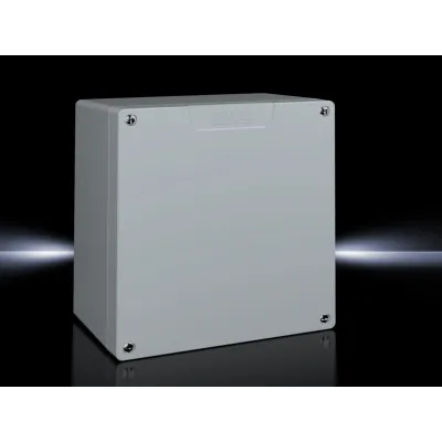 Rittal Aluminiumguss-Gehäuse GA 9116.210 | Leergehäuse IP66 | 202x232x113 mm | Wandmontage | pulverbeschichtet | grau