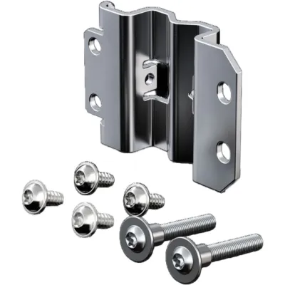 Rittal Anreihlasche VX 8617.500 | Verbindungslasche für VX Schaltschrank | Stahl | Grau | Set 6 Stück