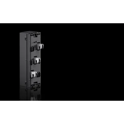 RITTAL Anschlussadapter 3-polig RX 9360.210 | 125A | 63x240mm | max. 70mm² | Schienenabstand 60mm | Schienenbreite 30mm