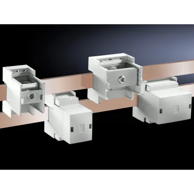 Rittal Anschlussblock SV 9342.311 | Sammelschienenklemme 1-polig | 800A | 690V | 90-300 mm² | VE 3 Stück | RAL 7035