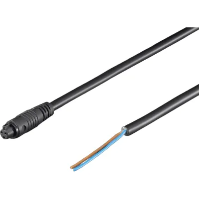 RITTAL Anschlussleitung SZ 4315.800 | LED Systemleuchte Anschlusskabel 3 m | 2-polig | PVC schwarz