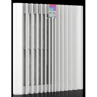 Rittal Austrittsfilter SK 3240.300 | Blue e+ Filterlüfter | Kunststoff | 255x255x45,2 mm | IP54 | RAL 7035 Grau