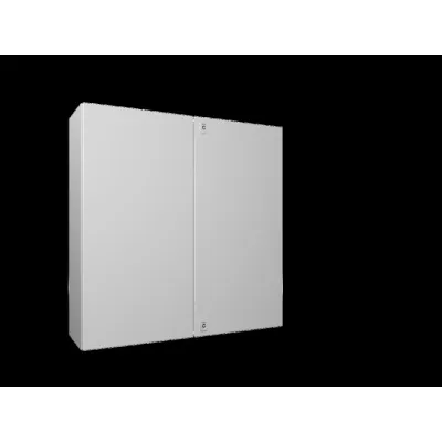 RITTAL Kompakt-Schaltschrank AX 1110.000 | IP55 | 2-türig | 1000x1000x300mm | Stahlblech | Montageplatte | grau RAL 7035