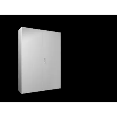 Rittal Kompakt-Schaltschrank AX 1114.000 | IP55 | 2-türig | 1000x1400x300 mm | Stahlblech | Montageplatte | RAL 7035