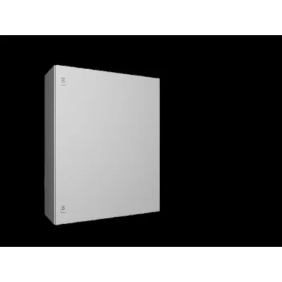 Rittal Kompakt-Schaltschrank AX 1180.000 | IP66 | 1-türig | 800x1000x300 mm | Stahl | RAL 7035 | Montageplatte