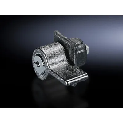 Rittal Kunststoff-Handgriff SZ 2577.000 für AX/KX | Drehgriff mit Sicherheitszylinder Nr. 3524 E | schwarz