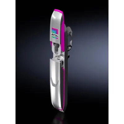 Rittal AX Komfortgriff AX 2435.300 Schwenkhebel | Edelstahl Feinguss | Zylinderschließung | für Stangenverschluss