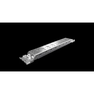 Rittal Montageschiene AX 2394.250 | Schiene Kompakt-Schaltschrank | 250 mm | Stahl verzinkt | RAL 9006 | VE4