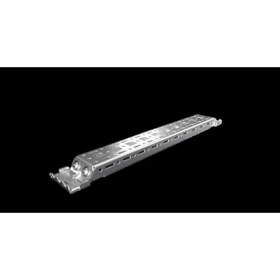 RITTAL Montageschiene AX 2394.350 | Innenausbau Kompaktschaltschrank | 350 mm Tiefe | Stahl verzinkt | VE 4 | RAL 9006