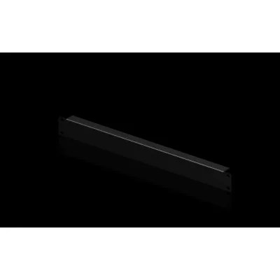 Rittal Blindpanel DK 7151.005 | 1HE 19 Zoll | 482,6x44mm | Stahl pulverbeschichtet | RAL 9005 | 2 Stück