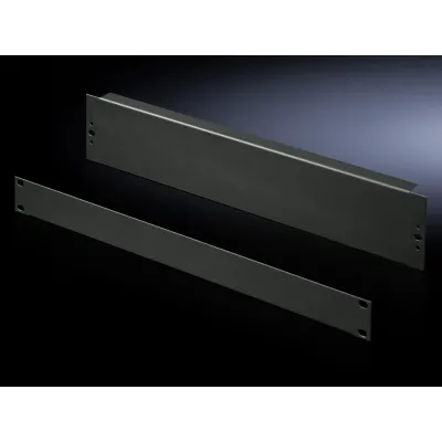 Rittal Blindpanel DK 7153.005 | 19 Zoll Rack Blende | 3 HE | 482,6x132,5 mm | Stahl | schwarz | RAL 9005