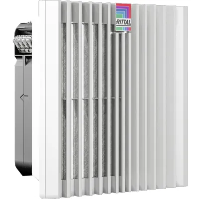 RITTAL Filterlüfter SK 3241.900 | Blue e+ EC-Technologie | 272 m³/h | IP54 | 100-240V | Wandmontage | Grau