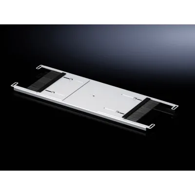 RITTAL Bodenblechmodul VX 5301.348 | Kabeleinführung VX IT | 800x237,5 mm | Stahlblech verzinkt | mit Bürstenleisten