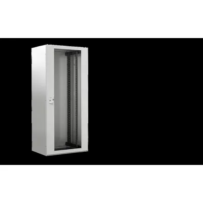 Rittal Netzwerkschrank TX 7888.728 | 42HE 19 Zoll | Glas-Sichttür | 800x2000x800 mm | Stahl | IP20 | grau RAL 7035