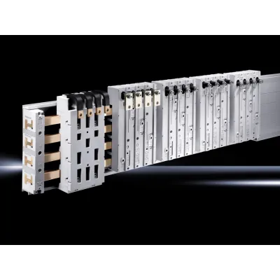 RITTAL CB-Geräteadapter SV 9345.614 | Sammelschienenadapter 250A 4-polig | 690V | RiLine | Schienenabstand 60mm