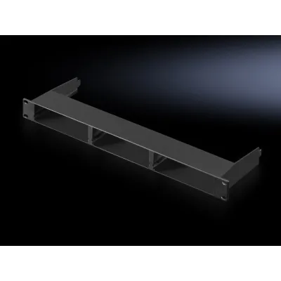 Rittal Montageeinheit DK 7030.088 | 1HE 19 Zoll | CMC III Montagerahmen | Kunststoff | 482,6x141mm | schwarz