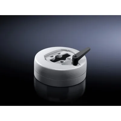 Rittal Kupplung CP 6206.300 | System 60 Tragarmanschluss Ø130mm | Metall | drehbar 310° | lichtgrau RAL 7035