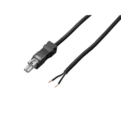 Rittal Anschlussleitung Einspeisung SZ 2500410 | 2-polig | 24V DC | 3000mm Länge | schwarz | mit Schutzleiter