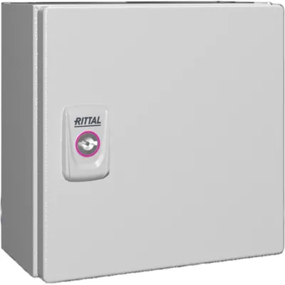 RITTAL Klemmenkasten KX 1549.000 | Elektro-Box IP66 | 200x200x120 mm | Stahlblech | Wandmontage | RAL 7035 Grau