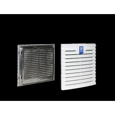 RITTAL Austrittsfilter SK 3239.060 | Lüfterfilter für SK 3239.6xx | 204x204x24 mm | Kunststoff | mit Filtermatte | grau