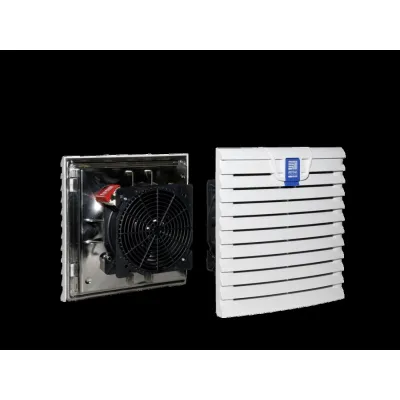 Rittal EMV-Filterlüfter SK 3239.600 | Schaltschranklüftung IP54 | 105 m³/h | 230V 50/60Hz | 204x204x24 mm | grau
