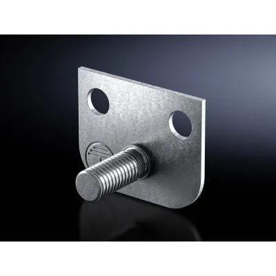 Rittal Erdungspunkt zentral DK 7829.200 | M8 Gewindebolzen | für Netzwerkschrank | Stahl verzinkt | Montage schrauben