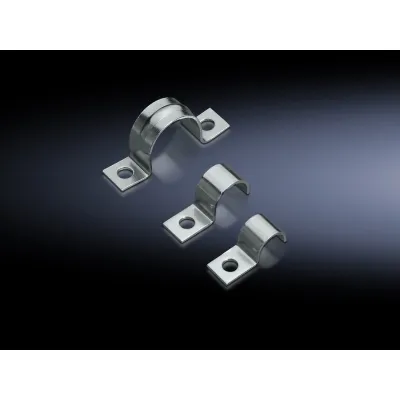 Rittal Erdungsschelle SZ 2367.120 | EMV 12mm | Stahl verzinkt | geschlossen | Steckbefestigung | VE 50 | UV-beständig