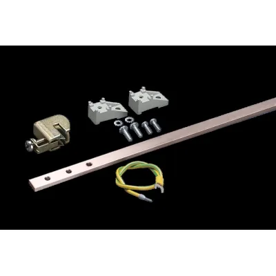 Rittal Erdungsschiene DK 7544.000 | vertikal | Kupfer | 1145 mm Länge | 20 Anschlüsse | 200A | für 1400mm Schrank
