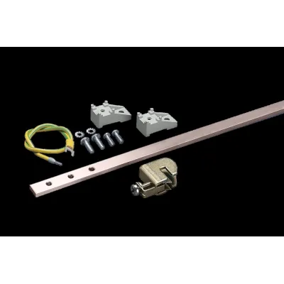 Rittal Erdungsschiene DK 7548.000 | 200A | vertikal | 1945mm Länge | 20 Anschlüsse | für TS 2200mm | Cu | 15x5mm