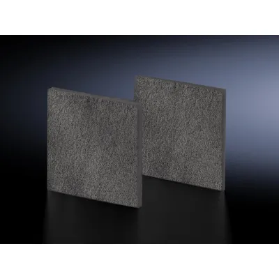 Rittal Vliesfiltermatte SK 3237.054 | Ersatzfilter für SK3237.7xx | 89x89x10mm | G2 | VE=5 | grau