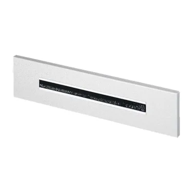 Rittal Flanschplatte DK 7705.035 | Kabeleinführung mit Bürsteneinsatz | Stahl | 599x133,5 mm | RAL 7035