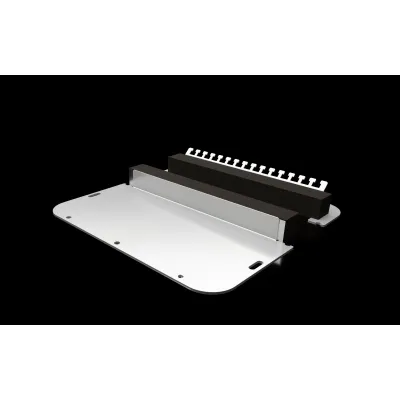 Rittal Metall-Flanschplatte SZ 2565.450 | Einführungflansch AX | zweiteilig | Größe 5 | Stahl lackiert | 301x221 mm