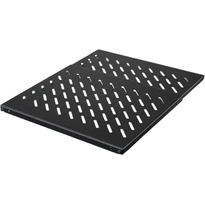 Rittal Geräteboden 1HE DK 5501.705 | 19" Rackboden | tiefenvariabel 600-900mm | bis 100kg | Metall schwarz RAL9005
