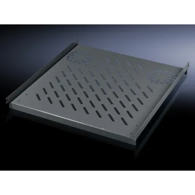 Rittal Geräteboden Festeinbau PC 8800.900 | Fachboden für Schaltschränke | Metall | 600x600 mm | grau RAL 7015