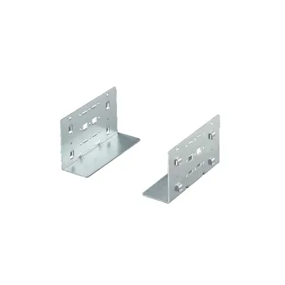 Rittal Gleitschiene DK 5501.400 | 2HE | 19 Zoll Befestigungsebene | 150 mm Tiefe | 30 kg Tragkraft | Metall verzinkt