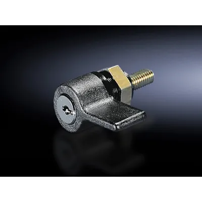 Rittal Kunststoff-Handgriff SZ 2485.000 | Schwenkhebel mit Sicherheitszylinder | Verschluss 3524 E | schwarz RAL 9011