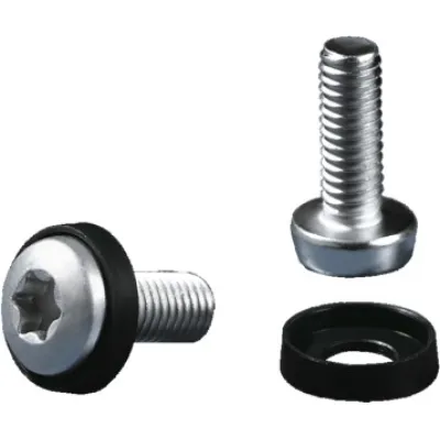 Rittal Innensechsrundschraube 7094140 M6x16 mm | Stahl verzinkt | Torx T30 | 50 Stück | mit Kunststoff-Unterlegscheiben