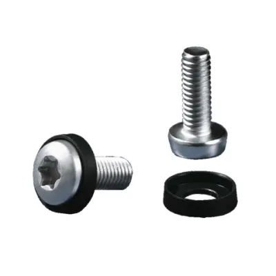 Rittal Innensechsrundschraube 7094140 M6x16 mm | Stahl verzinkt | Torx T30 | 50 Stück | mit Kunststoff-Unterlegscheiben