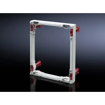 Rittal ISV Erhöhungsrahmen SV 9666.680 | 3-polig | 250x300 mm | Schienenabstand 60 mm | 23 kA | Stahl | Grau