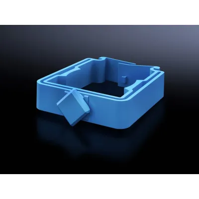 Rittal Verdrahtungsösen SV 9666670 | Kabelrangierbügel 19 Zoll | 482,6 mm | Polyamid PA 6.6 | VE10 | blau