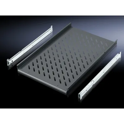 Rittal IW Geräteboden ausziehbar IW 6902.980 | Fachboden für TS8 Schrank | Metall grau | Tiefe 800 mm