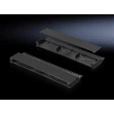 Rittal Kabelabfangbügel DK 7030.087 | CMC III | für 19 Zoll Montage | Kunststoff | schwarz RAL 9005