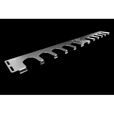 Rittal Kabeleinführungsblech VX 8619.801 | Bodenblech für Gehäuse 800 mm | Metall | 740x95x14,5 mm | RAL 9006 Zink