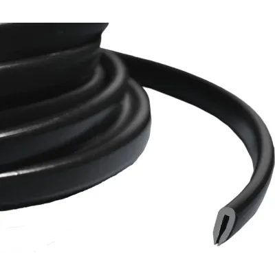 Rittal Kantenschutz DK 7072.100 | Schutzband für scharfe Kanten & Kabel | PVC | 10 m Rolle | schwarz