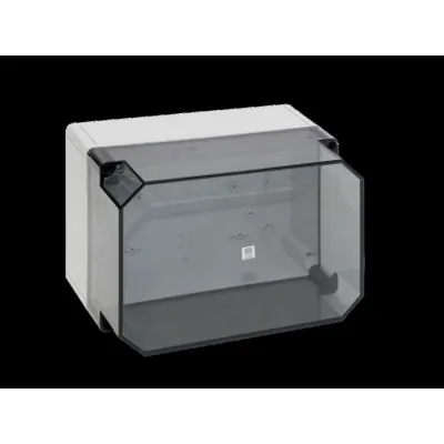 Rittal Klemmengehäuse PK 9522.100 | Abzweigkasten IP66 | 254x180x165 mm | Polycarbonat | Deckel transparent | grau