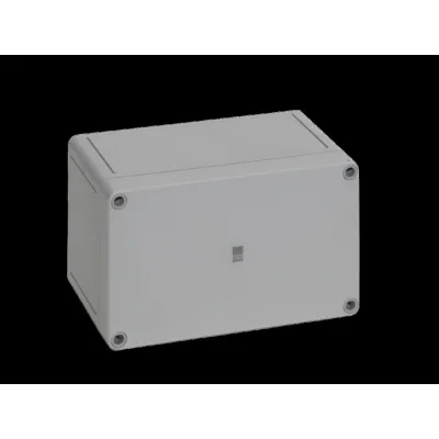 Rittal Klemmengehäuse PK 9514.000 | IP66 | Polycarbonat | 180x110x90 mm | schlagfest IK08 | Deckel grau | RAL 7035