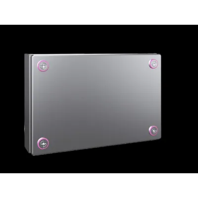 Rittal Klemmenkasten KX 1563.000 | Edelstahl 1.4301 V2A | 300x200x80 mm | IP66 | Wandmontage | gebürstet | silber