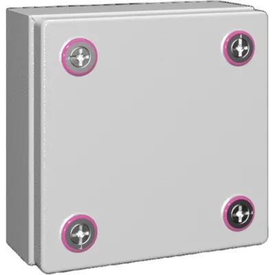 Rittal Klemmenkasten KX 1514.000 | Stahlblech | 150x150x80 mm | IP66 | Aufputz | grundiert RAL7035